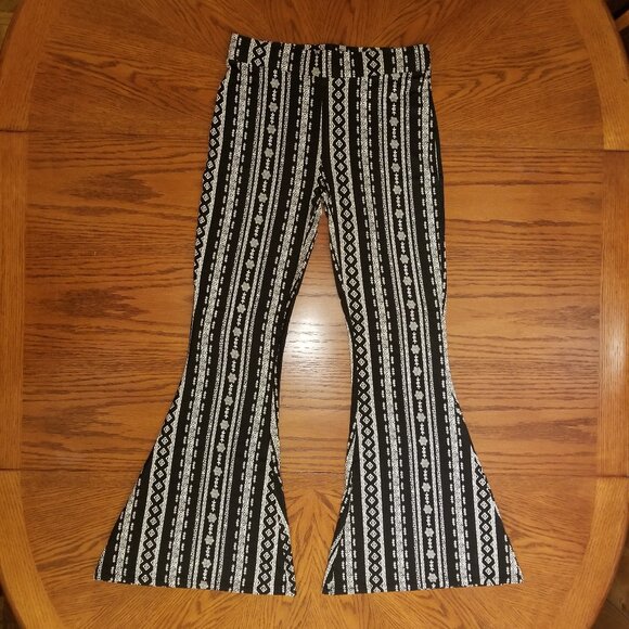 Charlotte Russe Bohemian Bell Bottom Pants - Picture 1 of 4